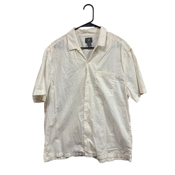 H&M Other - *LAST CHANCE ITEM* 5/$15 Cream SS Button Up - H&M - L
